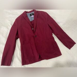 Men’s burgundy slim fit sport coat H&M